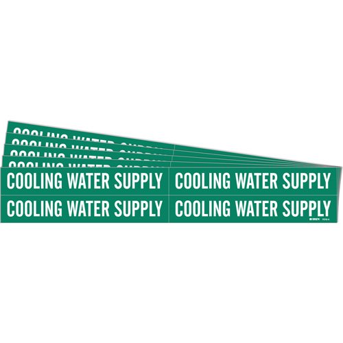 SH707-"Cooling Water Supply" Pipe Markers