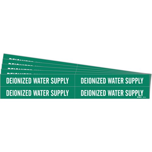 SH719-"Deionized Water Supply" Pipe Markers