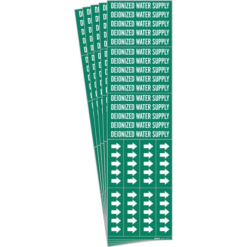 SH720-"Deionized Water Supply" Pipe Markers