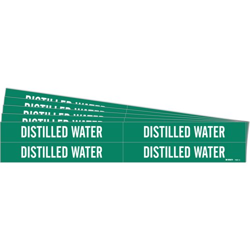 SH743-"Distilled Water" Pipe Markers