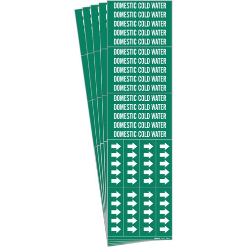 SH756-"Domestic Cold Water" Pipe Marker
