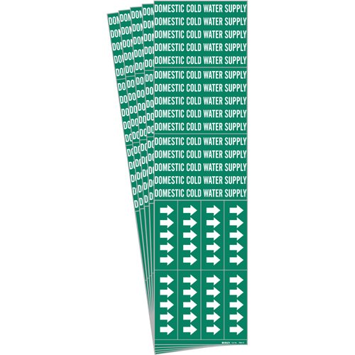 SH764-"Domestic Cold Water Supply" Pipe Markers