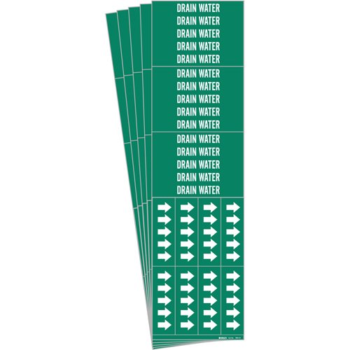 SH788-"Drain Water" Pipe Markers