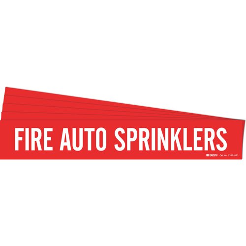 SH845-"Fire Auto Sprinklers" Pipe Marker