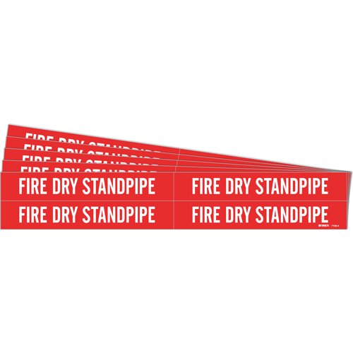 SH851-"Fire Dry Standpipe" Pipe Markers