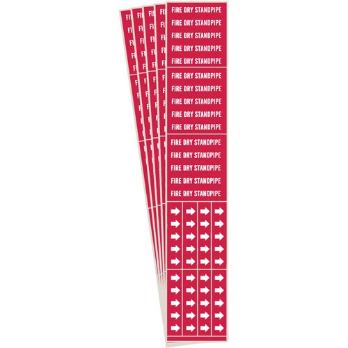 SH852-"Fire Dry Standpipe" Pipe Markers