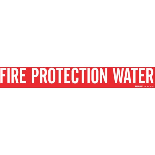 SH858-"Fire Protection Water" Pipe Marker