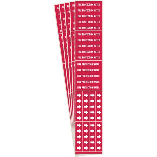 SH860-"Fire Protection Water" Pipe Markers