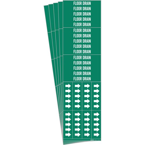 SH864-"Floor Drain" Pipe Markers