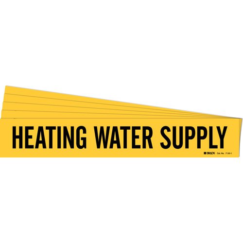 SH938-"Heating Water Supply" Pipe Marker