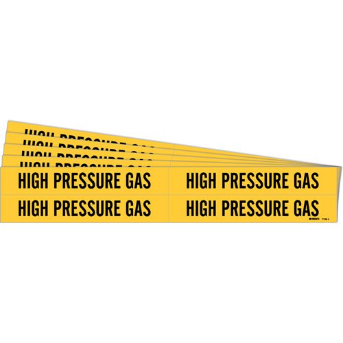SH967-"High Pressure Gas" Pipe Markers
