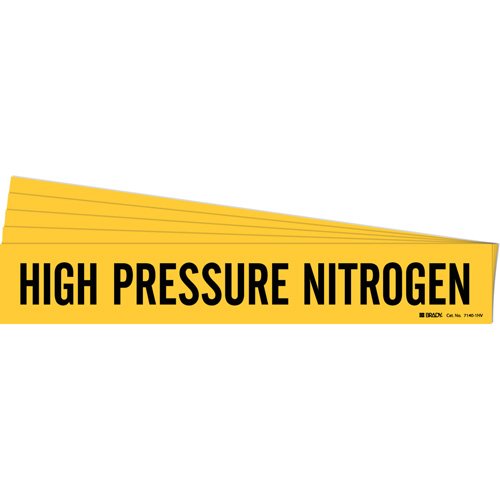 SH973-"High Pressure Nitrogen" Pipe Marker