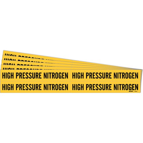 SH975-"High Pressure Nitrogen" Pipe Markers
