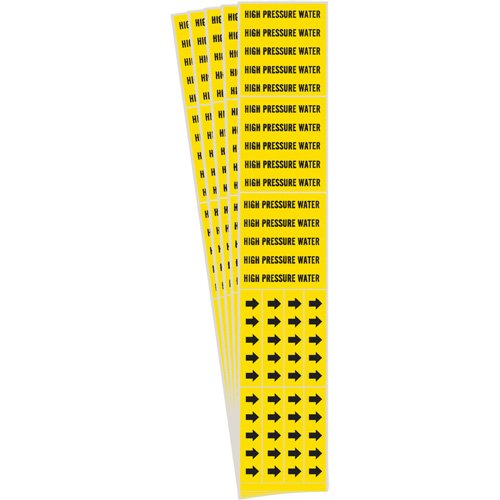 SH984-"High Pressure Water" Pipe Markers
