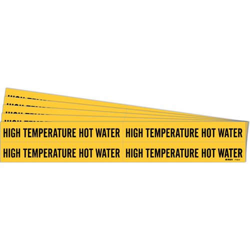 SH987-"High Temperature Hot Water" Pipe Markers