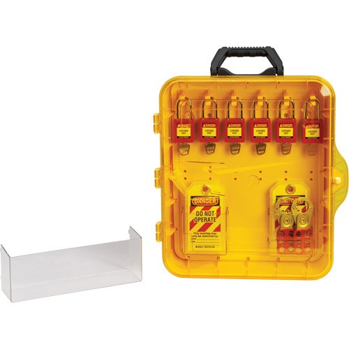SHB348-Lockout Station with Keyed Alike Nylon Safety Lockout Padlocks