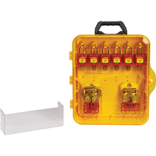 SHB349-Lockout Station with Keyed Different Nylon Safety Lockout Padlocks