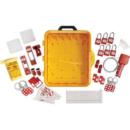 SHB351-Electrical Lockout Station with Keyed Different Nylon Safety Lockout Padlocks