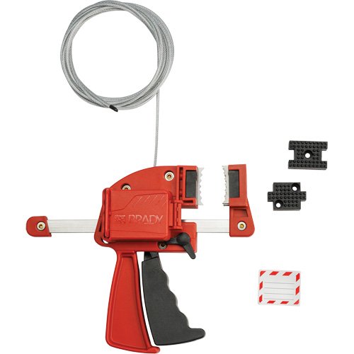 SHB864-Red Clamping Cable Lockout
