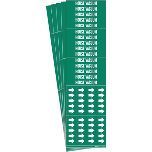 SI017-"House Vacuum" Pipe Markers