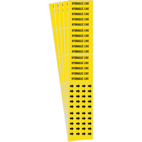 SI029-"Hydraulic Line" Pipe Markers