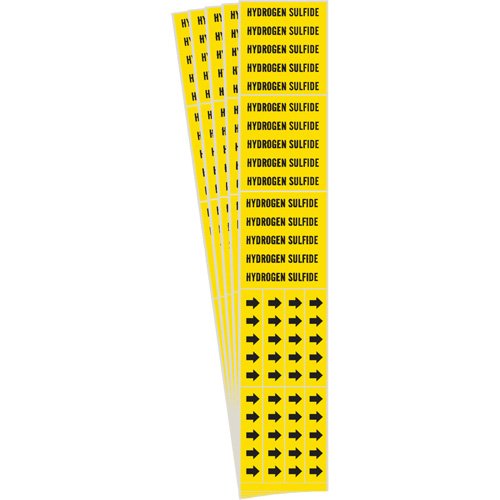 SI053-"Hydrogen Sulfide" Pipe Markers