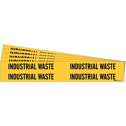 SI064-"Industrial Waste" Pipe Markers