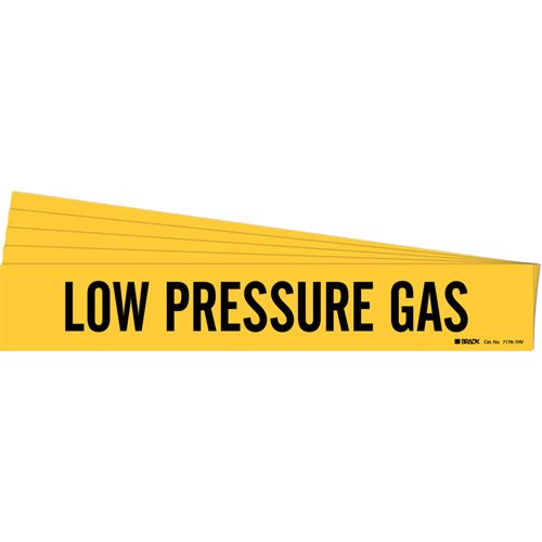 SI118-"Low Pressure Gas" Pipe Marker