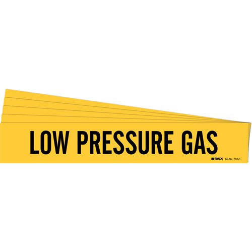 SI119-"Low Pressure Gas" Pipe Marker
