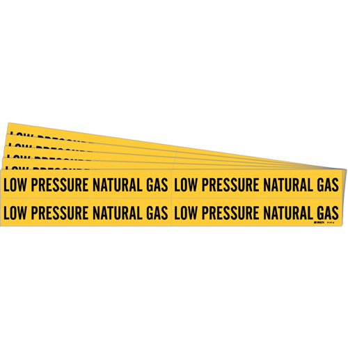 SI124-"Low Pressure Natural Gas" Pipe Markers