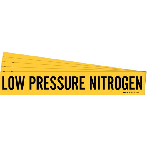 SI127-"Low Pressure Nitrogen" Pipe Marker