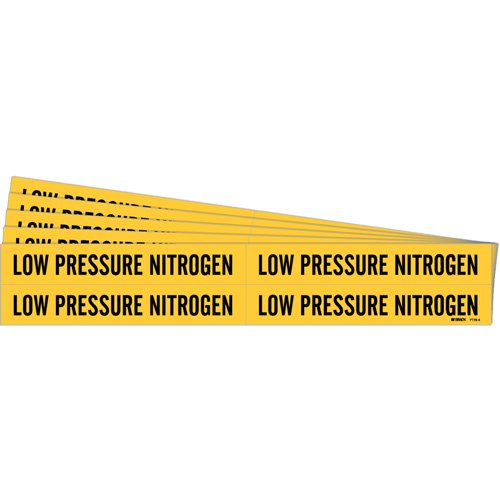 SI128-"Low Pressure Nitrogen" Pipe Markers