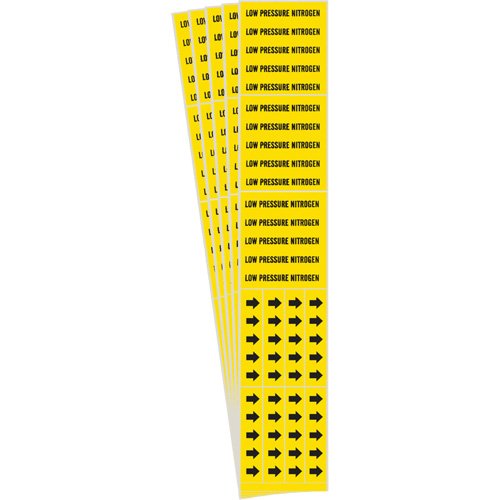 SI129-"Low Pressure Nitrogen" Pipe Markers