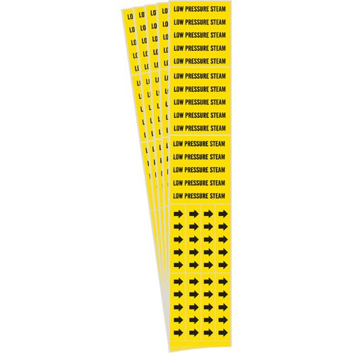 SI133-"Low Pressure Steam" Pipe Markers