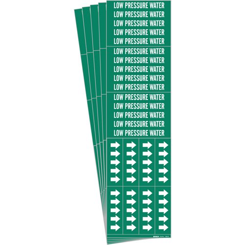 SI137-"Low Pressure Water" Pipe Markers