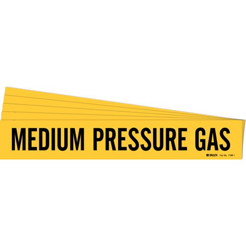 SI155-"Medium Pressure Gas" Pipe Marker