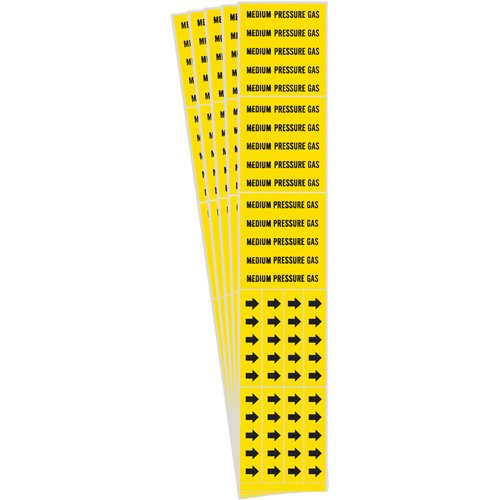 SI157-"Medium Pressure Gas" Pipe Markers