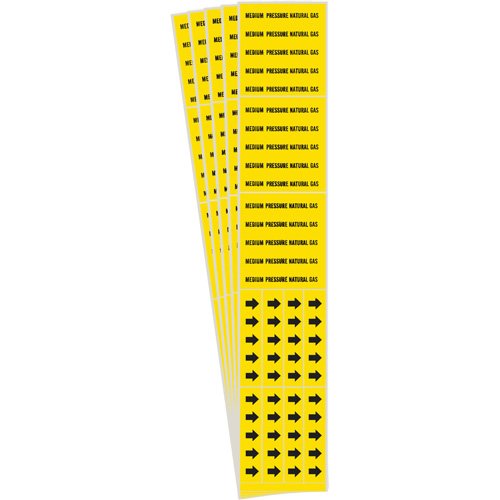 SI161-"Medical Pressure Natural Gas" Pipe Markers
