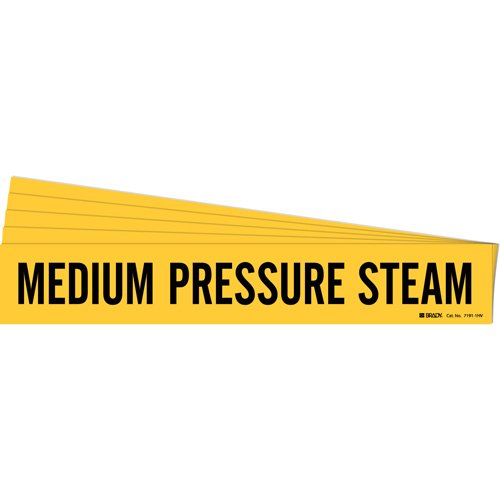 SI162-"Medium Pressure Steam" Pipe Marker