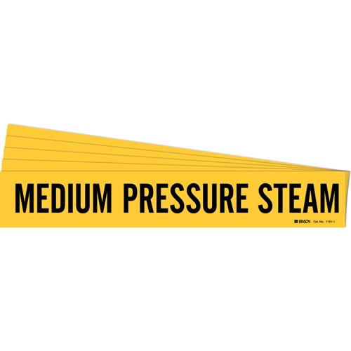 SI163-"Medium Pressure Steam" Pipe Marker