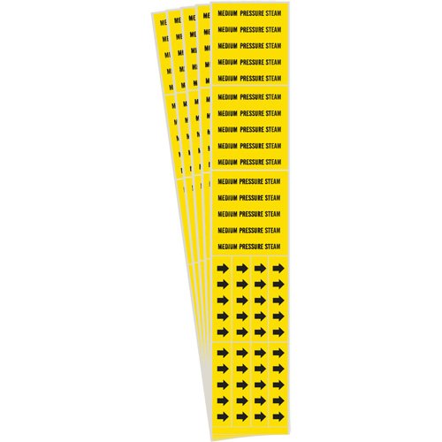 SI165-"Medical Pressure Steam" Pipe Markers