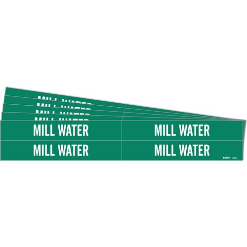 SI172-"Mill Water" Pipe Markers