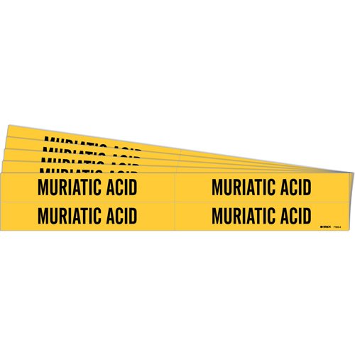 SI180-"Muriatic Acid" Pipe Markers