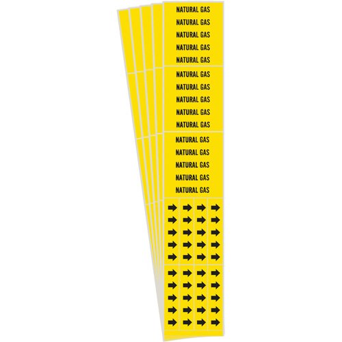 SI185-"Natural Gas" Pipe Markers