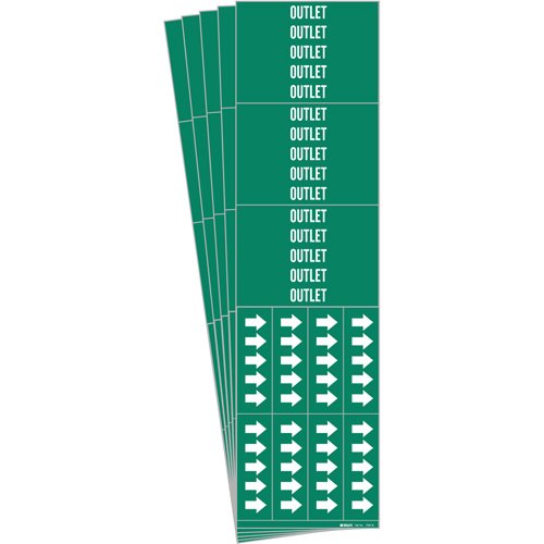 SI213-"Outlet" Pipe Markers