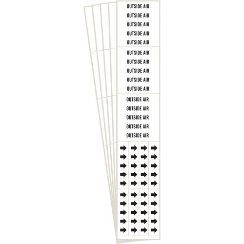 SI221-"Outside Air" Pipe Markers