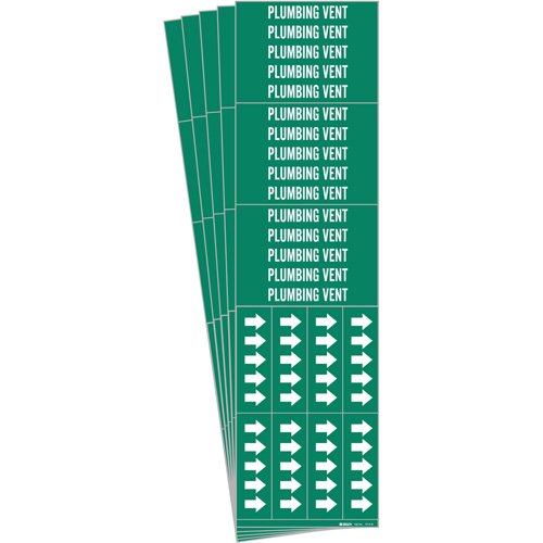 SI245-"Plumbing Vent" Pipe Markers