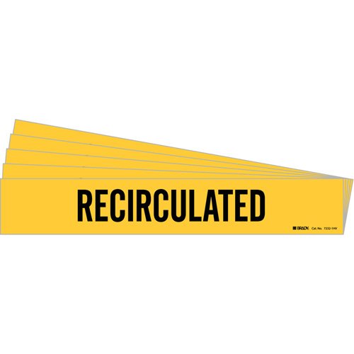 SI314-"Recirculated" Pipe Marker
