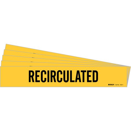 SI315-"Recirculated" Pipe Marker