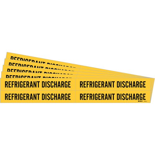 SI324-"Refrigerant Discharge" Pipe Markers